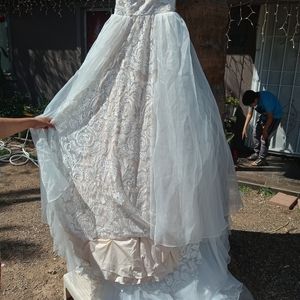 A wedding dress